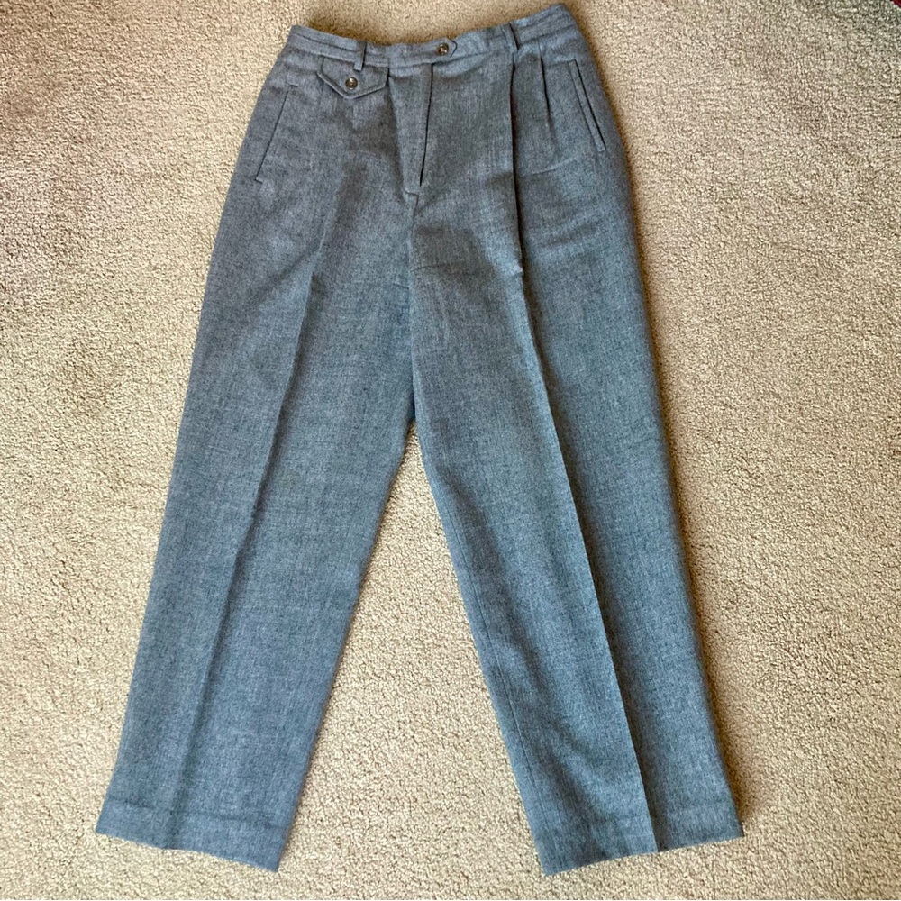 Ralph Lauren Wool Gray Pants Trousers - Size 14P